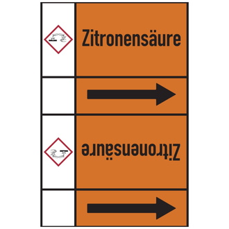 Rohrleitungsband, Zitronensäure, Rolle = 33 m - 33000x120 mm, Folie selbstklebend