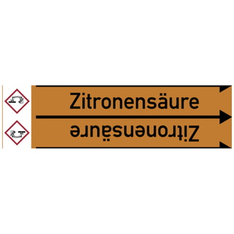 Rohrleitungsband, Zitronensäure, Rolle = 33 m - 33000x90 mm, Folie selbstklebend