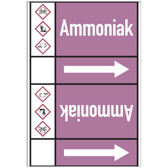 Rohrleitungsband, Ammoniak, Rolle = 33 m - 33000x105 mm, Folie selbstklebend