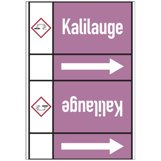 Rohrleitungsband, Kalilauge, Rolle = 33 m - 33000x105 mm, Folie selbstklebend