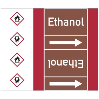 Rohrleitungsband, Ethanol, Rolle = 33 m - 33000x180 mm, Folie selbstklebend