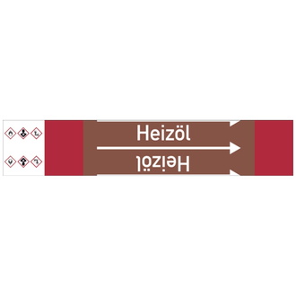 Rohrleitungsband, Heizöl, Rolle = 33 m - 33000x105 mm, Folie selbstklebend