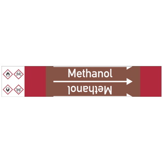 Rohrleitungsband, Methanol, Rolle = 33 m - 33000x105 mm, Folie selbstklebend