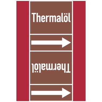 Rohrleitungsband, Thermalöl, Rolle = 33 m - 33000x105 mm, Folie selbstklebend