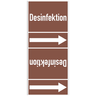 Rohrleitungsband, Desinfektion, Rolle = 33 m - 33000x105 mm, Folie selbstklebend