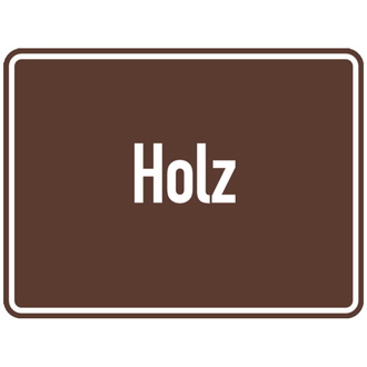 Abfallkennzeichen, Holz, 150 x 200 mm - 200x150x2 mm Aluverbund