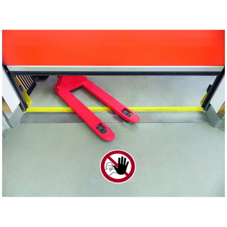 Safety-Floor Bodenmarkierung mit Antirutschlaminat R 11 Clean Grip und - 300 mm