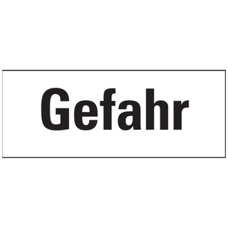 Gefahrstoffetiketten, Signalwort: Gefahr, Etiketten - 50x20 mm, Folie selbstklebend