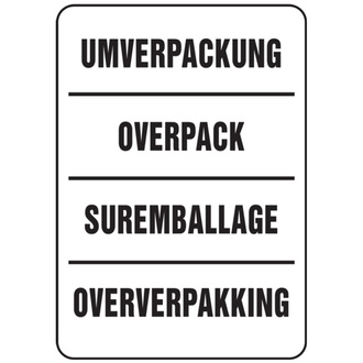 Verpackungsetiketten, Umverpackung - 74x105 mm Papier selbstklebend