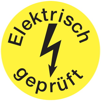 Elektrisch geprüft 15mm - 15 mm, Folie selbstklebend