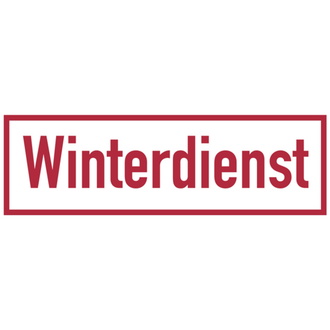 Hinweisschild, Winterdienst, Magnetfolie, 100 x 30 - 300x100x0.6 mm Magnetfolie