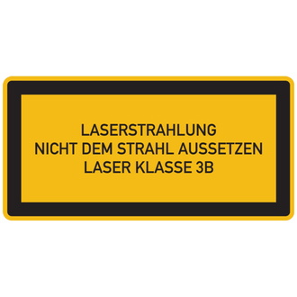 Laserstrahlung Nicht dem Strahl aussetzen Laser Kla - 105x52 mm, Folie selbstklebend