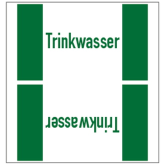 Rohrleitungskennzeichnung, Trinkwasserleitung, Fo - 33000x90 mm, Folie selbstklebend