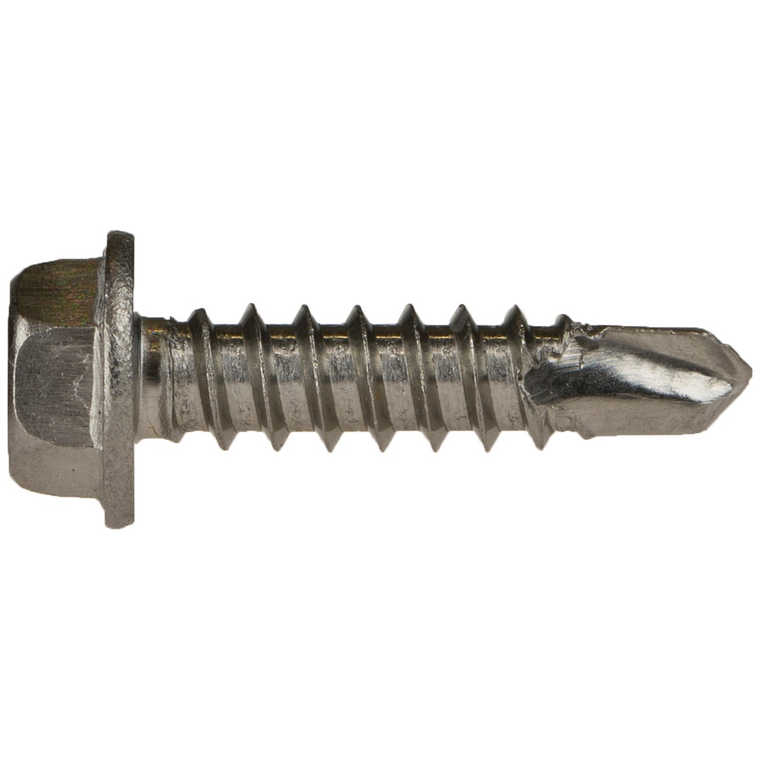 Reidl DIN 7504 Bohrschrauben - Blechgewinde 6,3 x 32, A2, Form K, Außensechskant mit Flansch