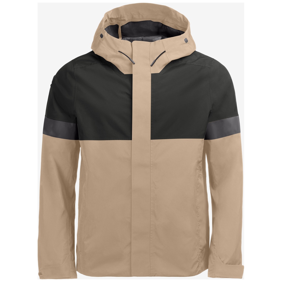 FHB LUCA Regenjacke, beige-schwarz, Gr. XL