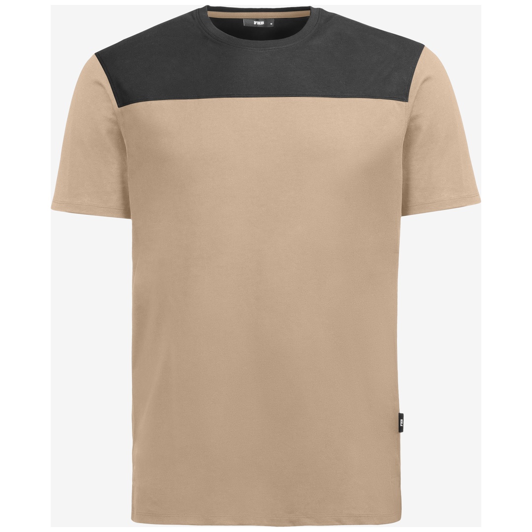 FHB T-Shirt KNUT 822200 Gr. 2XL beige/schwarz