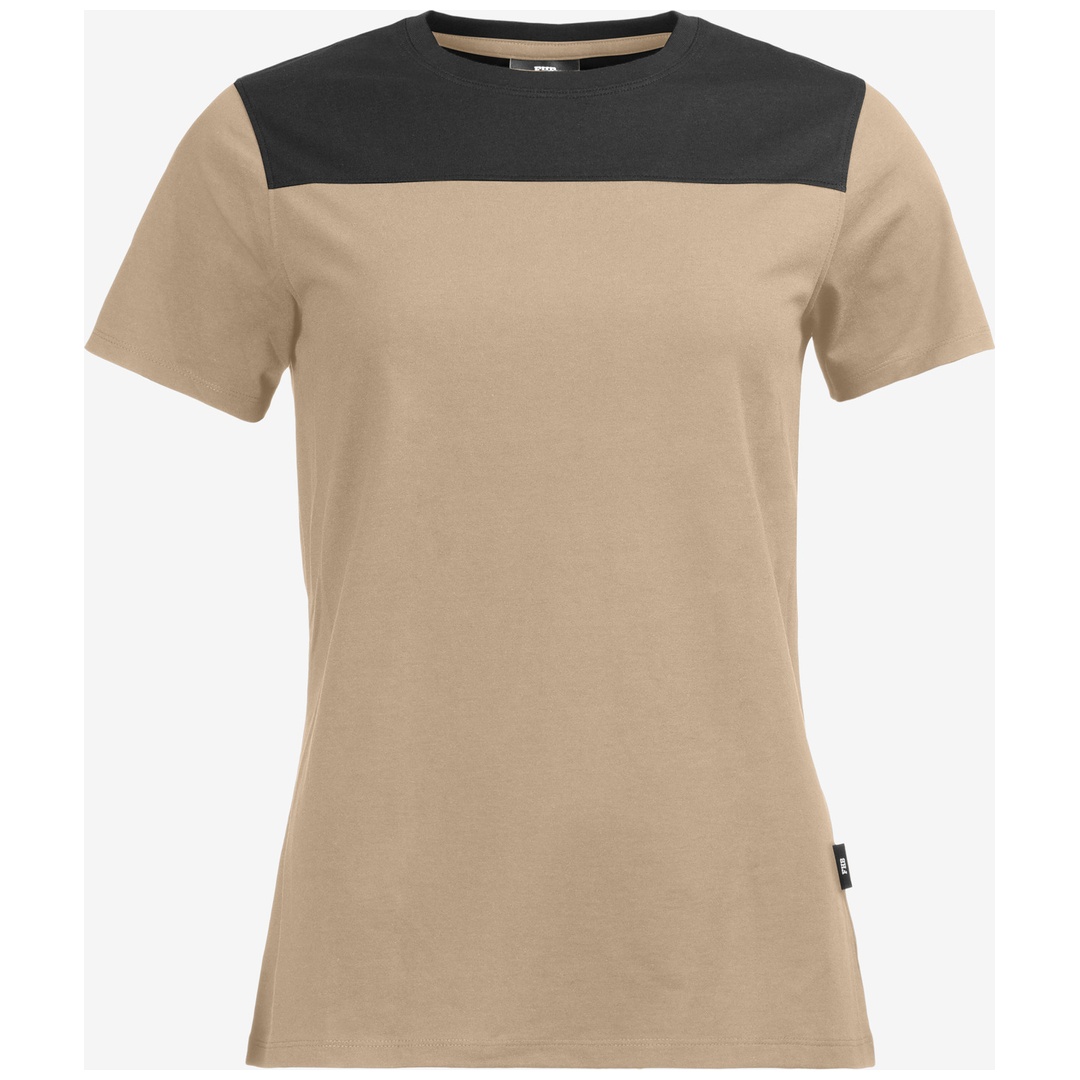 FHB T-Shirt KIRA 822210 Gr. 2XL beige/schwarz