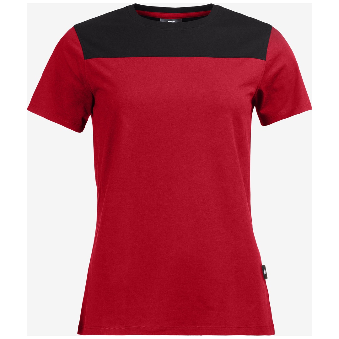 FHB T-Shirt KIRA 822210 Gr. 3XL rot/schwarz