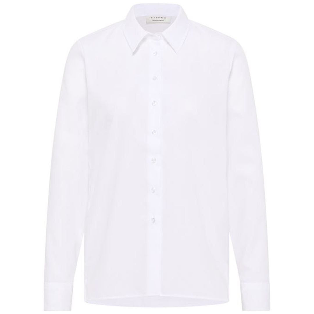 Eterna Bluse D904 5220 langarm 63cm Gr. 42 weiß