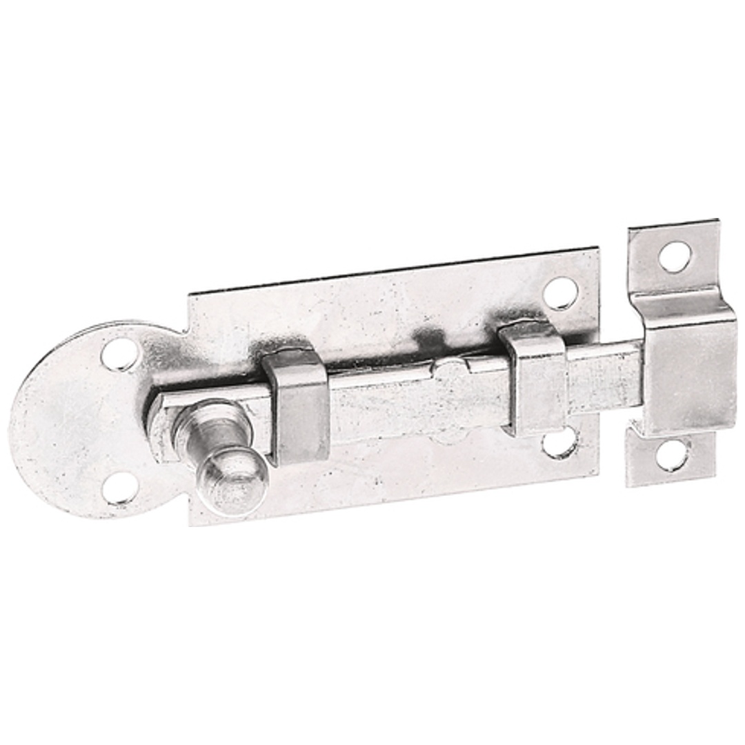 ALBERTS Fensterriegel, mit Knopf, gerade, mit Schlaufe, disp., Platte LxB 61x26 mm