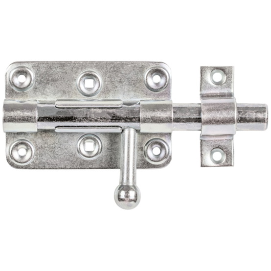 ALBERTS Bolzen-Schlossriegel,m.befest.Schlaufe,disp.,Platte LxB 99x68 mm,Ges.-L1 - 1