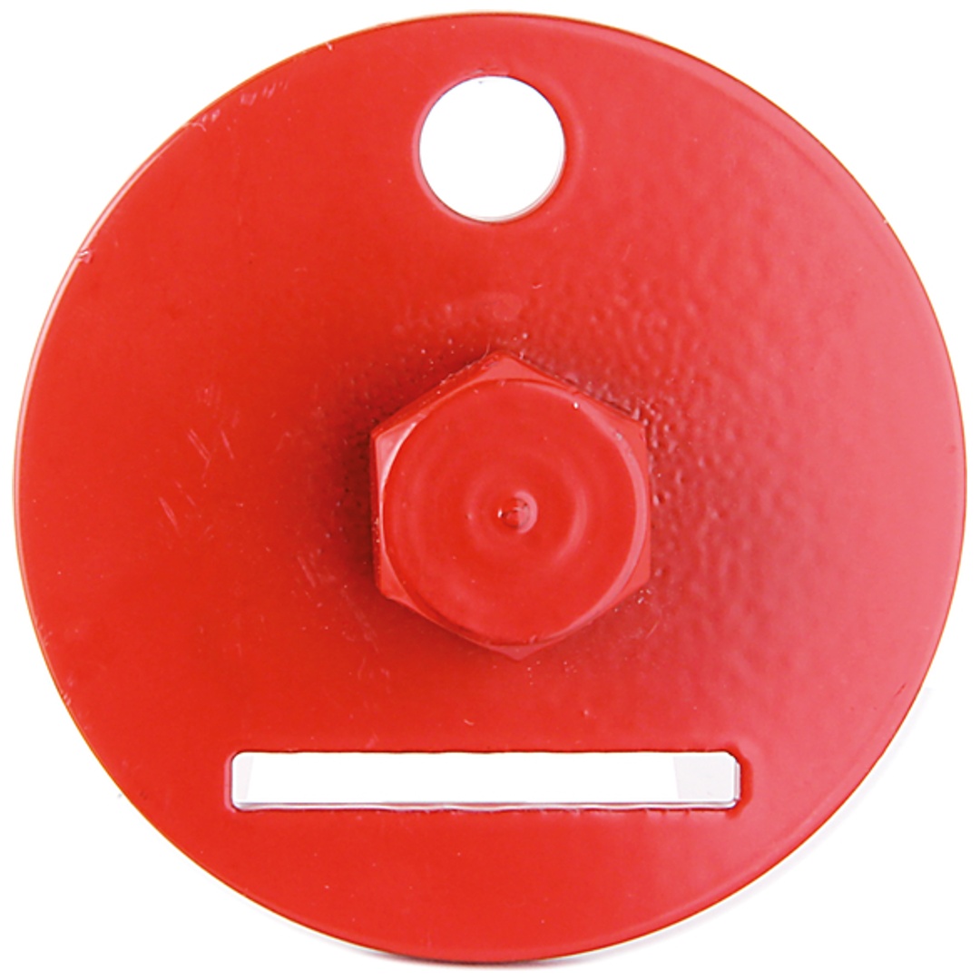 ALBERTS Einschraub-Werkzeug für Flechtzaunhalter, zinkphosphatiert, rubinrot besch., Ø60 mm