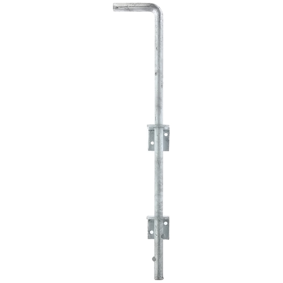 ALBERTS Bodenschieber, feuerverzinkt, Gesamthöhe 500 mm, Abstand Bolzen - Tor 40 mm
