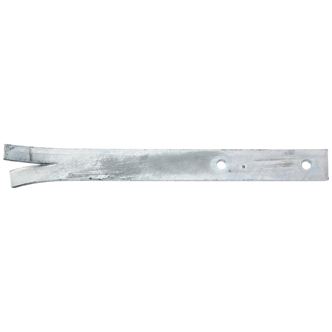 ALBERTS Zaunriegelhalter, feuerverzinkt, zum Einbetonieren, Länge 300 mm, Breite 30 mm