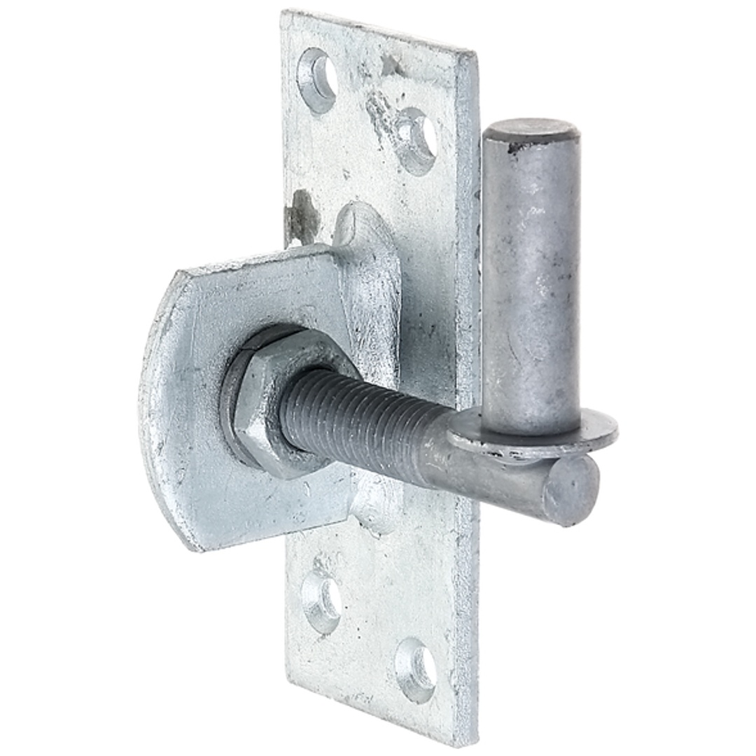 ALBERTS Kloben zum Anschrauben, verstellb., feuervz.DornØ13mm, Platte BxH45x105mm, Gewinde:M12
