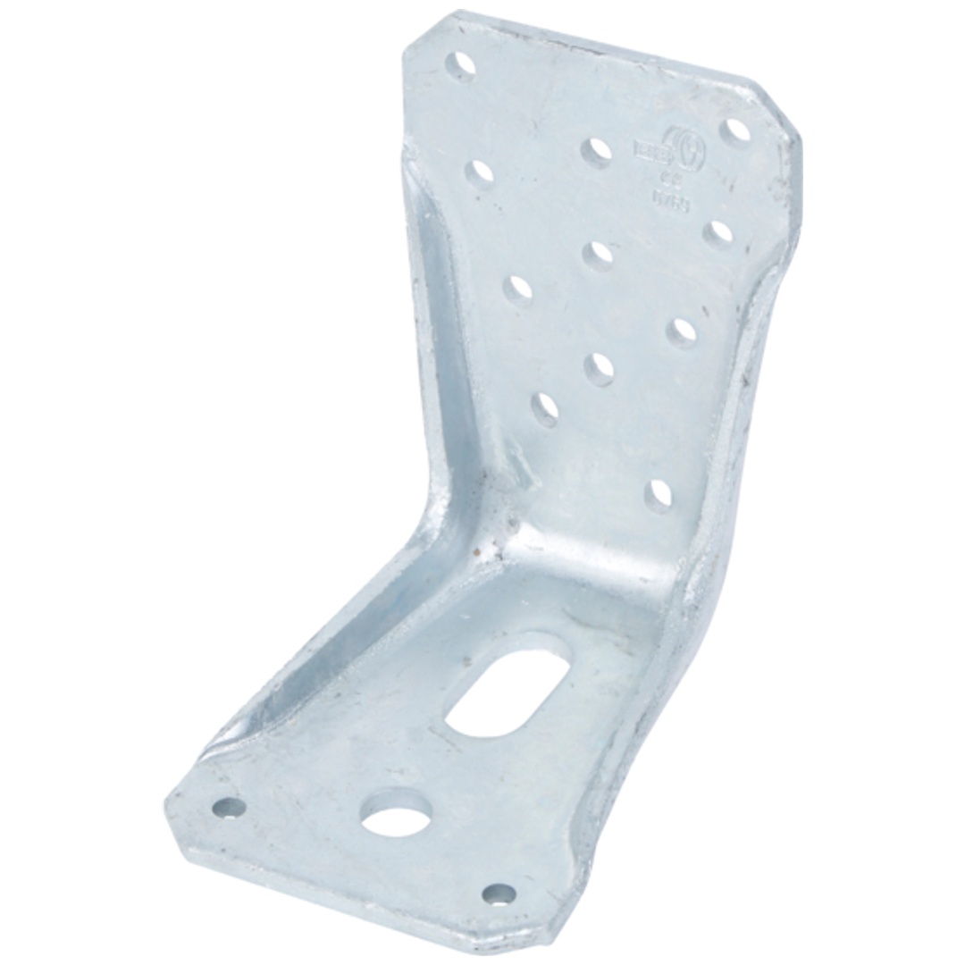 ALBERTS KR-Winkelverbinder, mit Langloch, feuerverzinkt, TxHxB: 95x85x65 mm