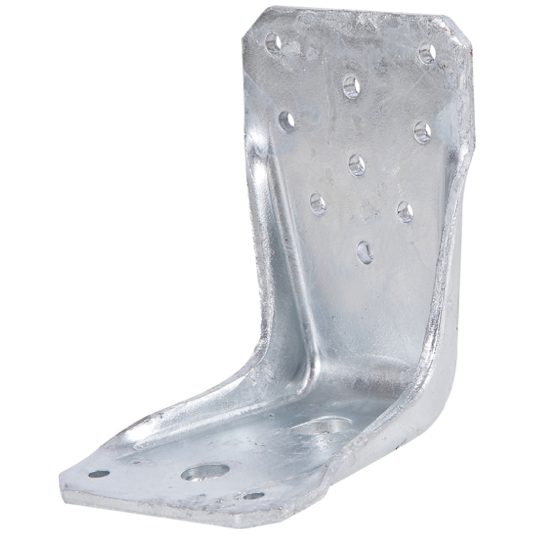ALBERTS KR-Winkelverbinder, mit Rundloch, feuerverzinkt, TxHxB: 95x85x65 mm