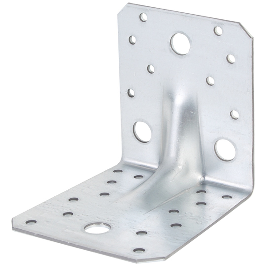ALBERTS Schwerlast-Winkelverbinder m.Sicke, sendzimirverzinkt, TxHxB 105x105x90 mm,25St.