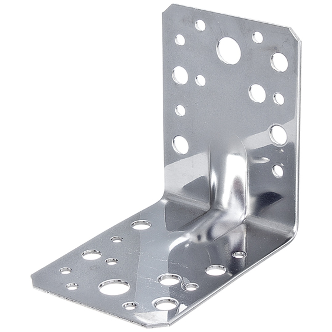ALBERTS Schwerlast-Winkelverbinder m.Sicke, Edelstahl, TxHxB 90x90x65 mm