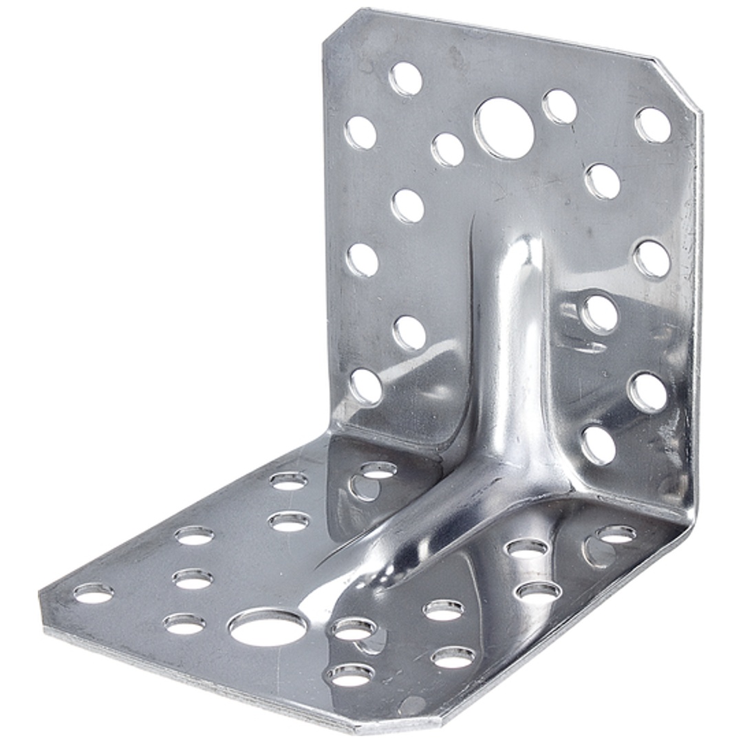 ALBERTS Schwerlast-Winkelverbinder m.Sicke, Edelstahl, TxHxB 105x105x90 mm