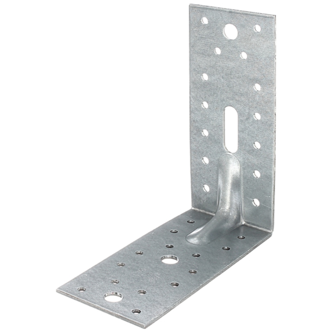 ALBERTS Schwerlast-Winkelverbinder m.Sicke, sendzimirverzinkt, TxHxB 150x150x65 mm