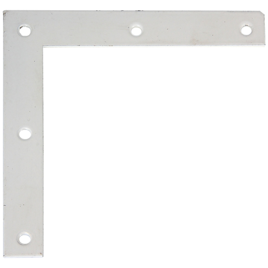 ALBERTS Möbelwinkel, zinkphosphatiert, weiß beschichtet,HxLxB 100x100x15mm