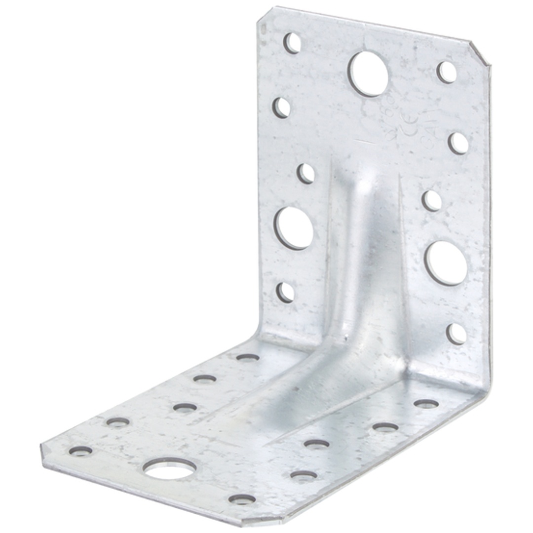 ALBERTS Schwerlast-Winkelverbinder m.Sicke, sendzimirverzinkt, TxHxB 90x90x65 mm,25St.