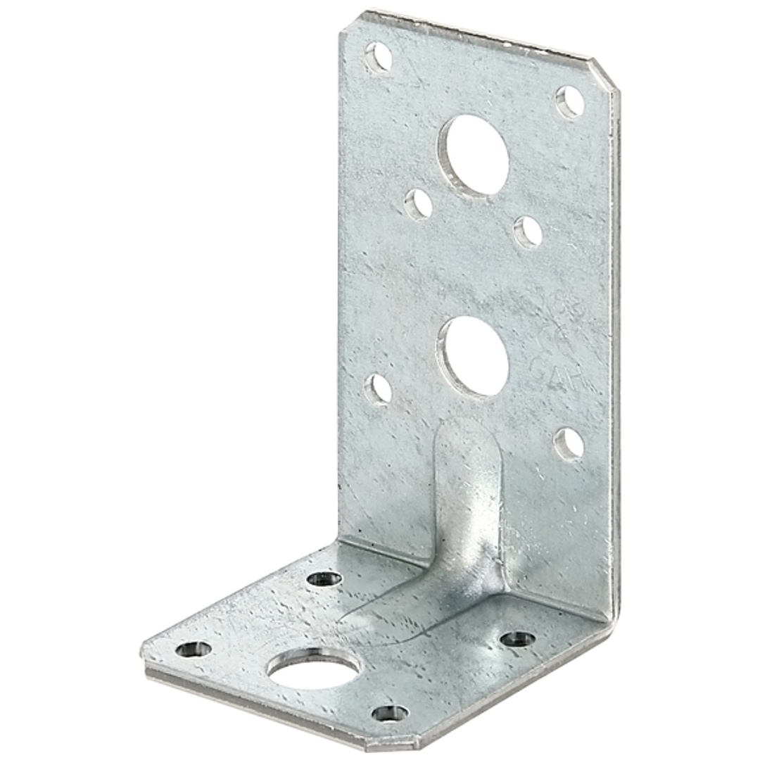 ALBERTS Schwerlast-Winkelverbinder m.Sicke, sendzimirverzinkt, TxHxB 90x50x50 mm, PRO