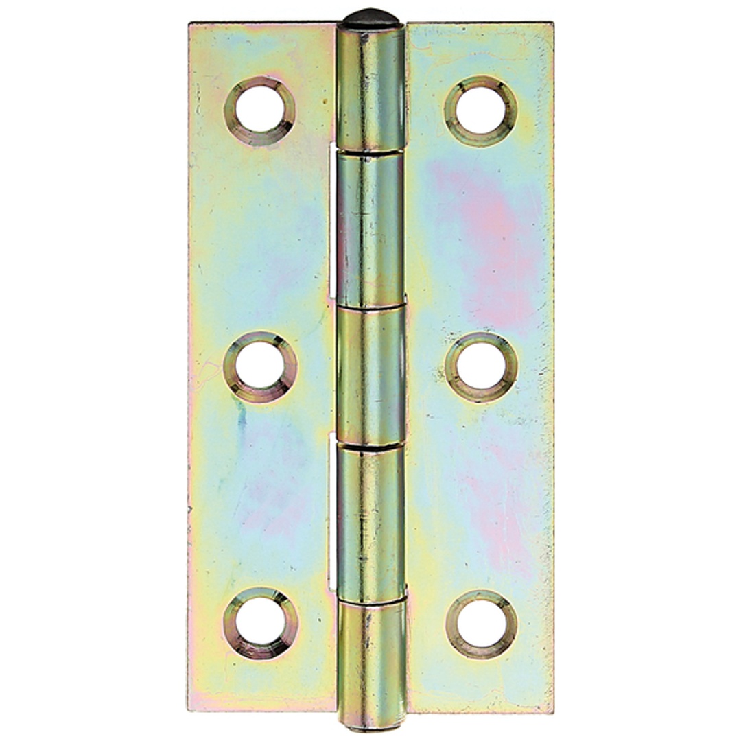 ALBERTS Scharnier, galv. gelb verzinkt, LxB 70x35 mm