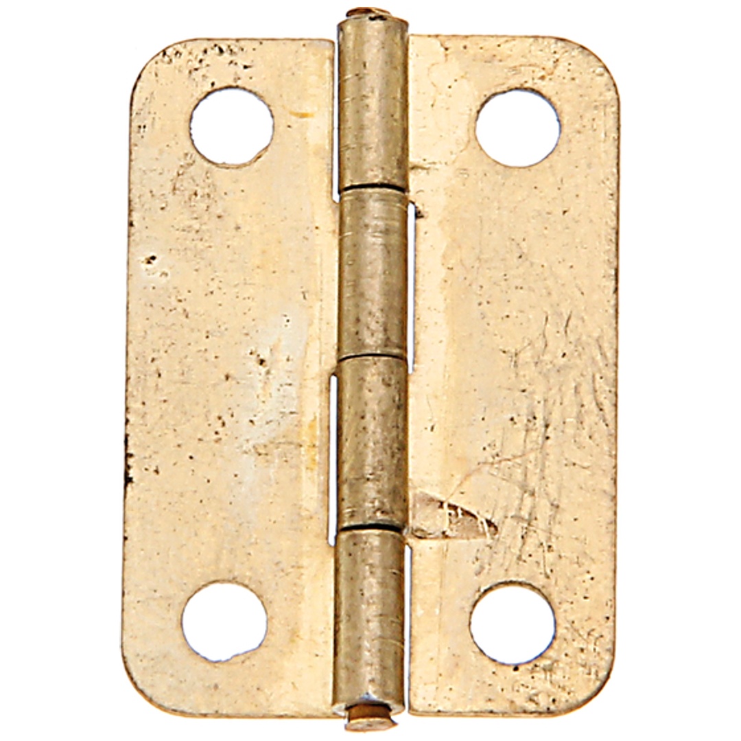 ALBERTS Schatullen-Scharnier, vermessingt, LxB 24x17 mm, Karte à 4 Stk.