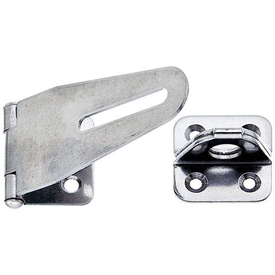 ALBERTS Sicherheits-Überfalle, Edelstahl, LxB Überfalle: 83x37,L Platte: 30 mm - 1