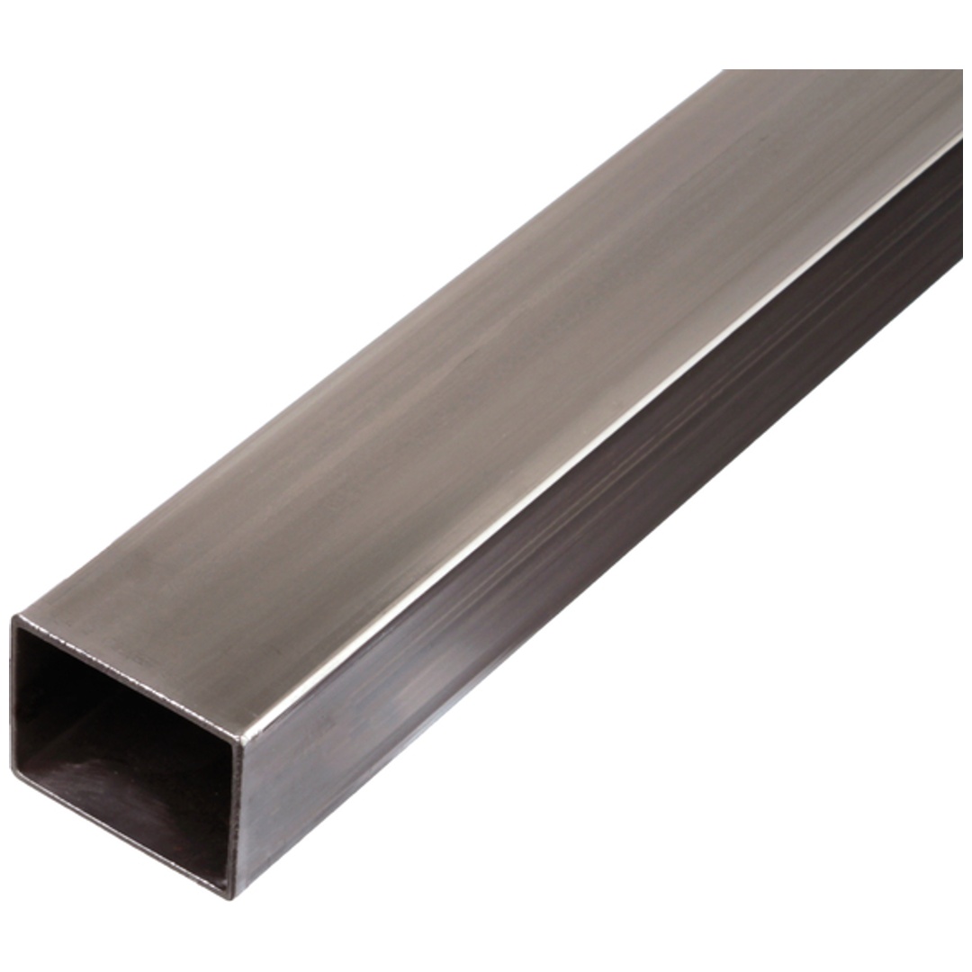 ALBERTS Rechteckrohr, Stahl roh, kaltgewalzt, LxBxHxS 2000 x 40 x 30 x 1,5 mm