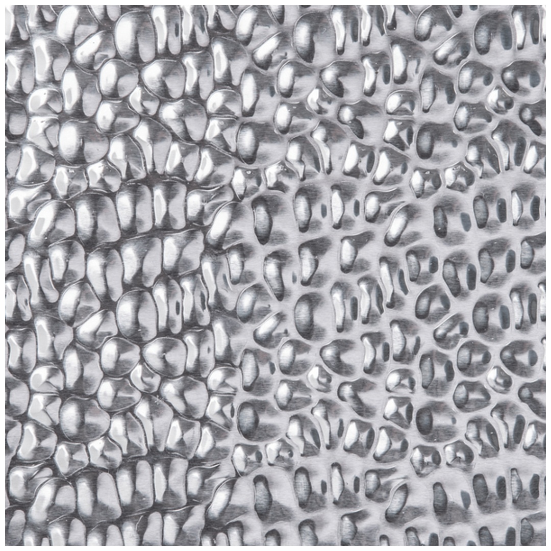 ALBERTS Strukturblech, Design gehämmert, Alu, natur, BxLxS 200 x 1000 x 0,5 mm