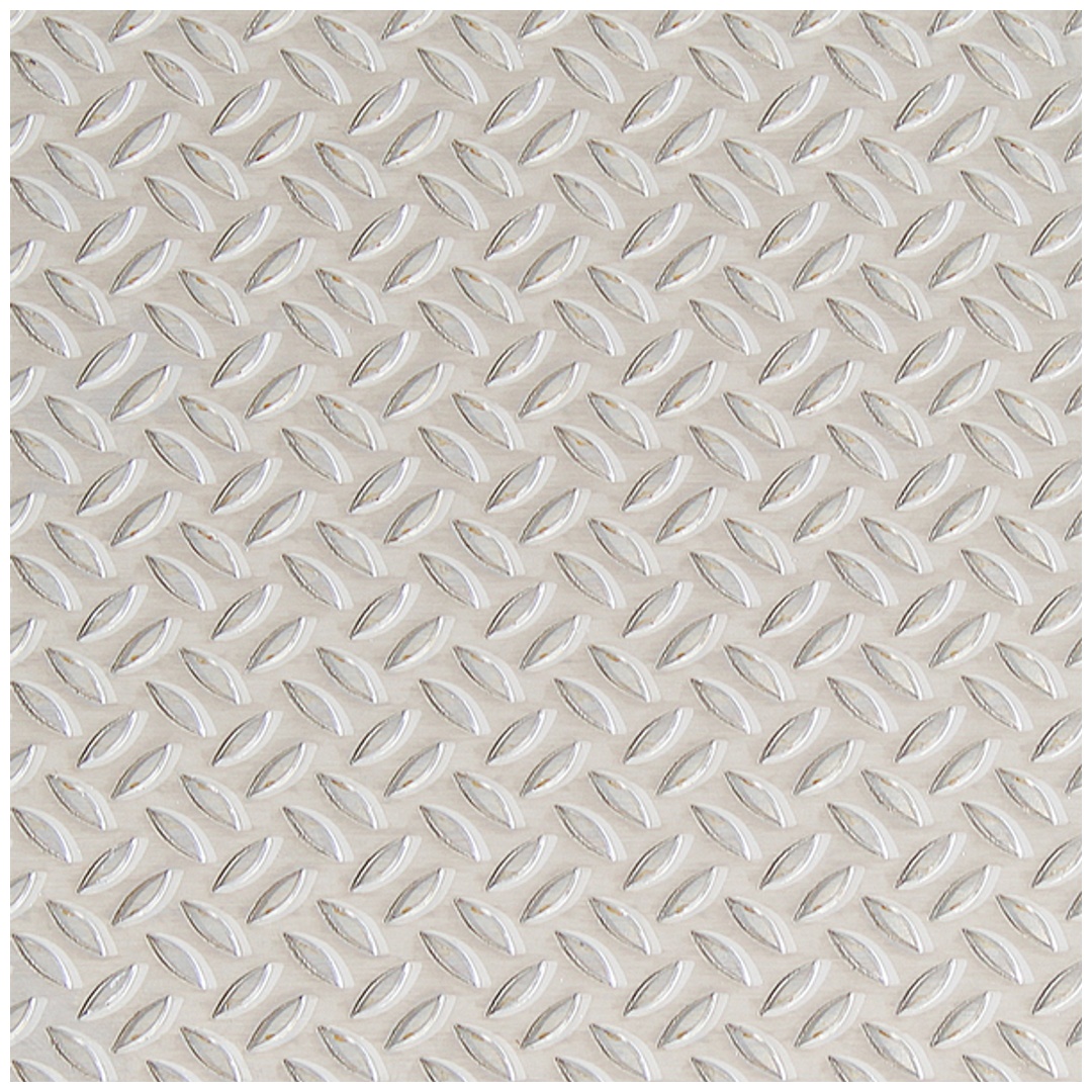 ALBERTS Strukturblech, Gerstenkorn-Prägung, Alu natur, BxLxS 200 x 500 x 1,5 mm