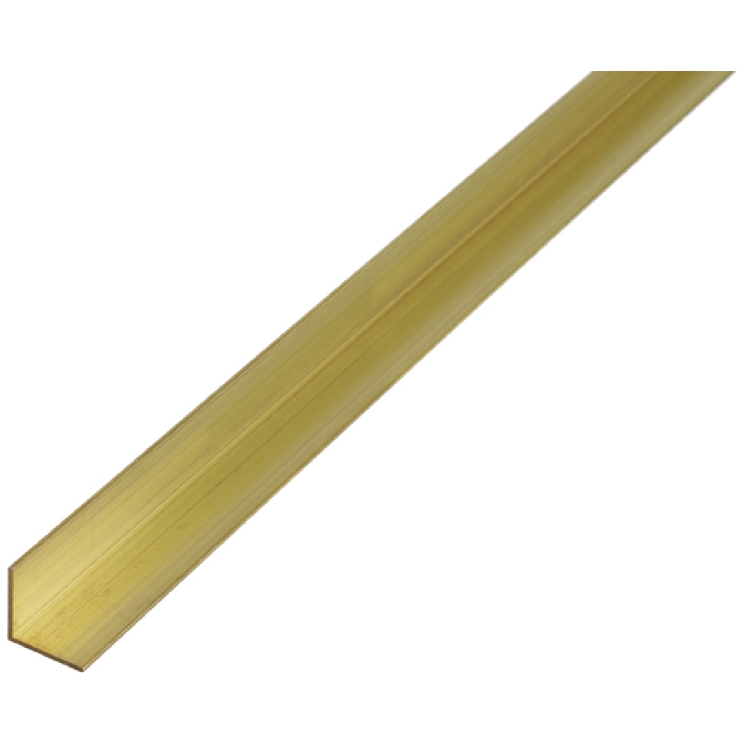 ALBERTS Winkelprofil, gleichsch., Messing, LxBxHxS 1000 x 15 x 15 x 1,5 mm