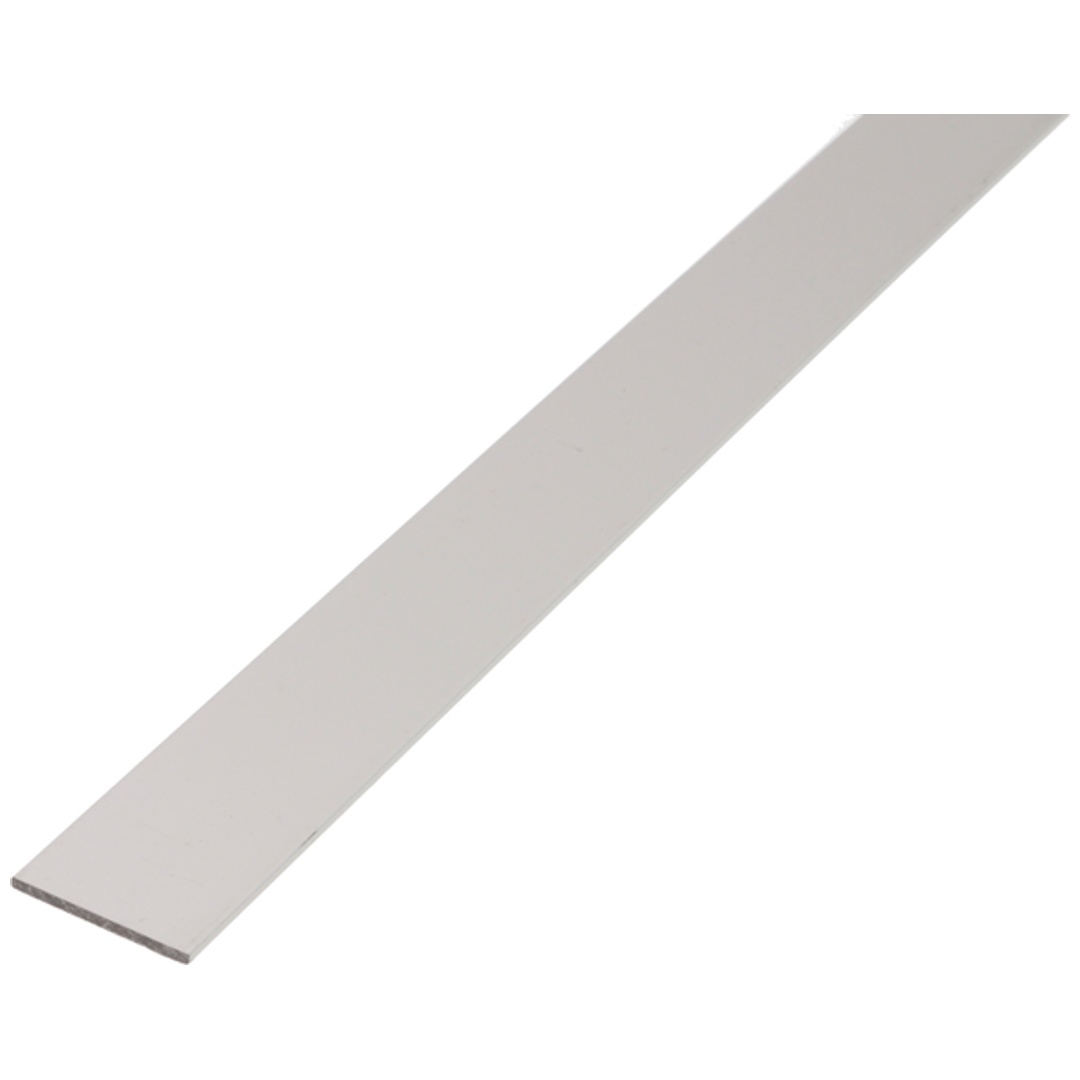 ALBERTS Flachstange, Alu silber elox., LxBxS 1000 x 30 x 2 mm