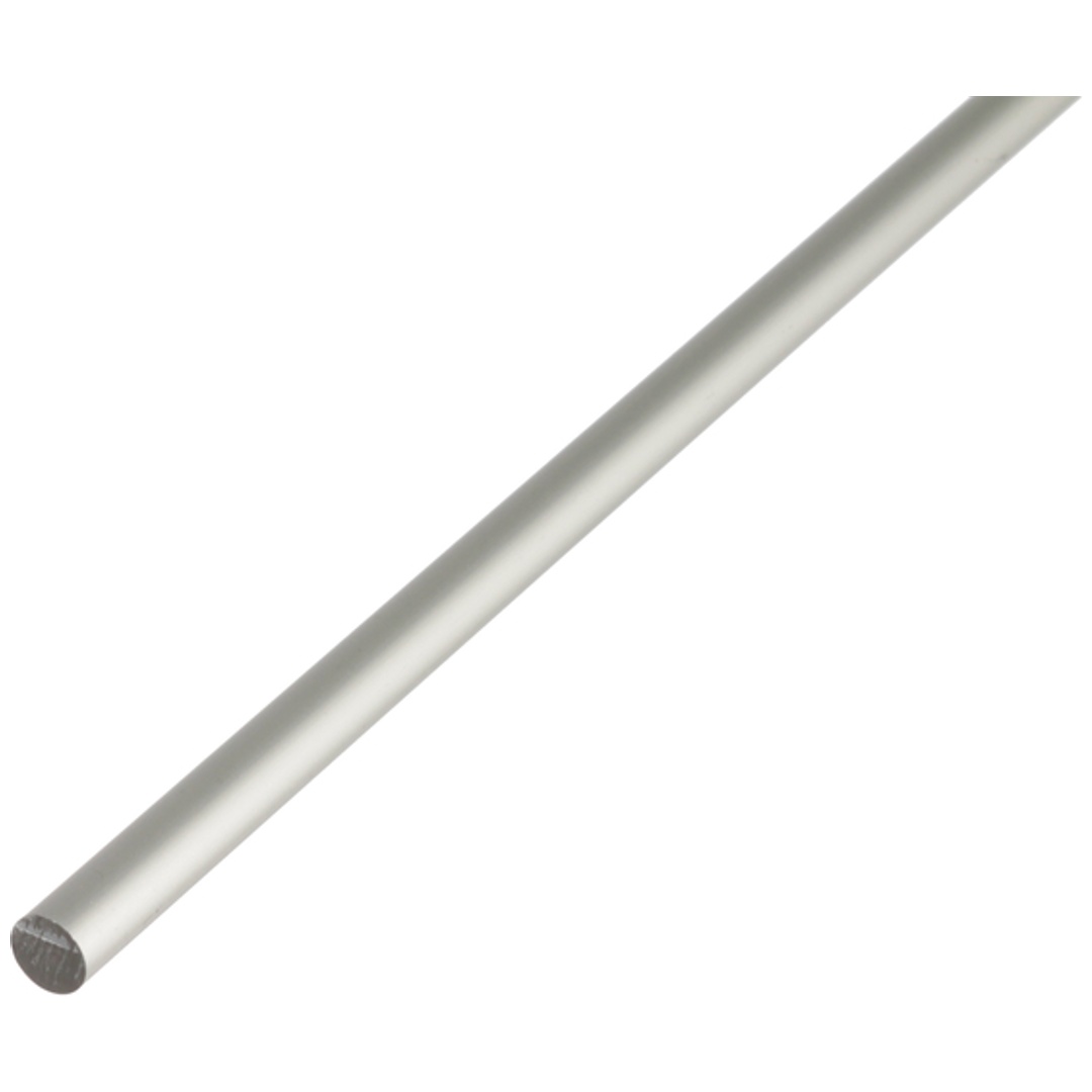 ALBERTS Rundstange, Alu silber elox., LxØ 1000 x 6 mm