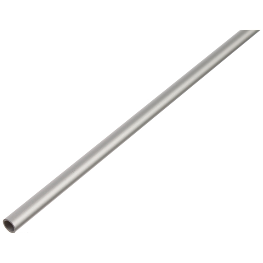 ALBERTS Rundrohr, Alu silber elox., LxØxS 2000 x 10 x 1 mm