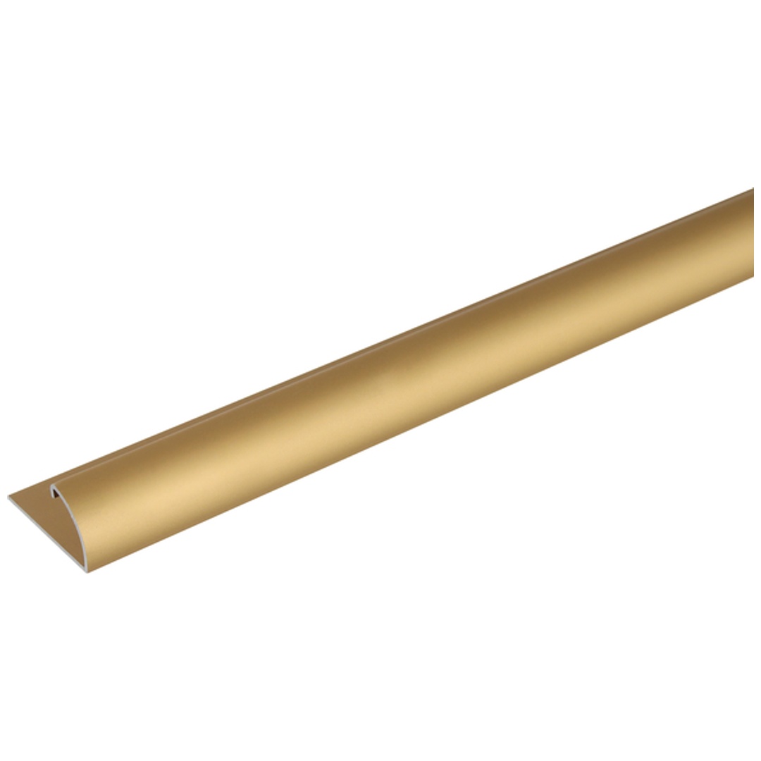 ALBERTS Abschlussprofil, Alu gold elox., LxBxHxlichte H 1000x25x13x9mm