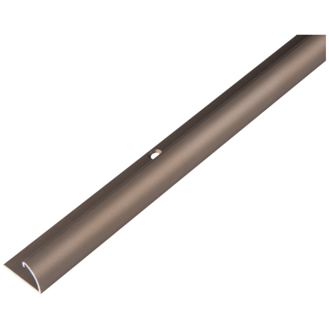 ALBERTS Abschlussprofil, Alu bronze elox., LxBxHxlichte H 1000x25x13x9mm